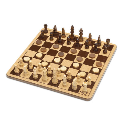 Juego Ajedrez Damas madera