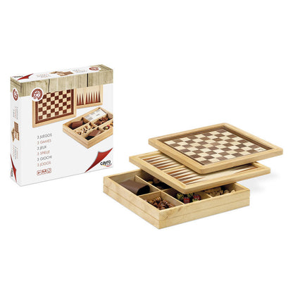 Ajedrez Damas Backgammon Marqueteria