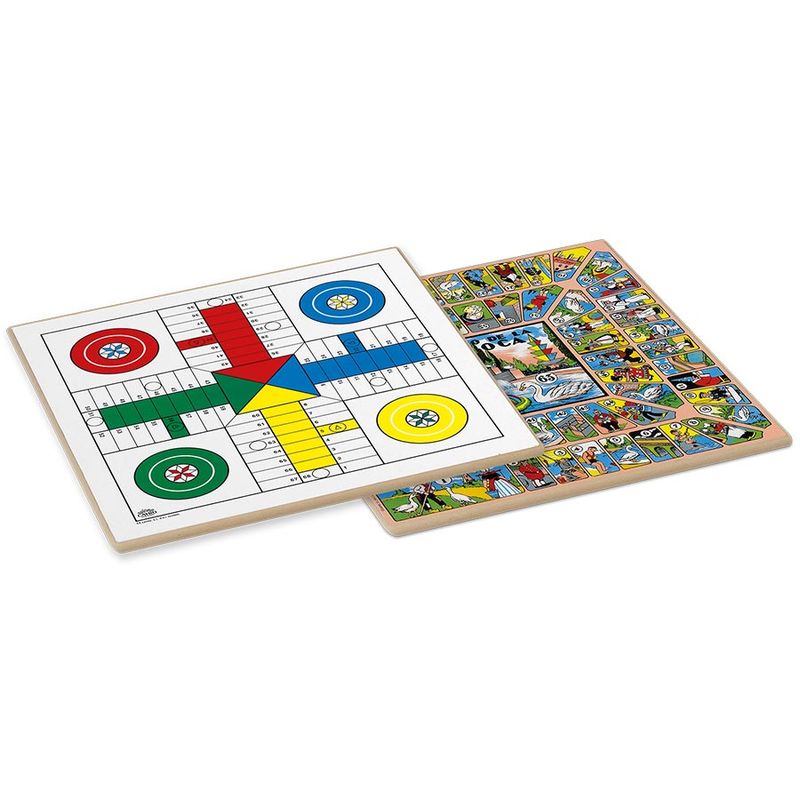 Tablero Parchis 6 jugadores - Oca madera con accesorios