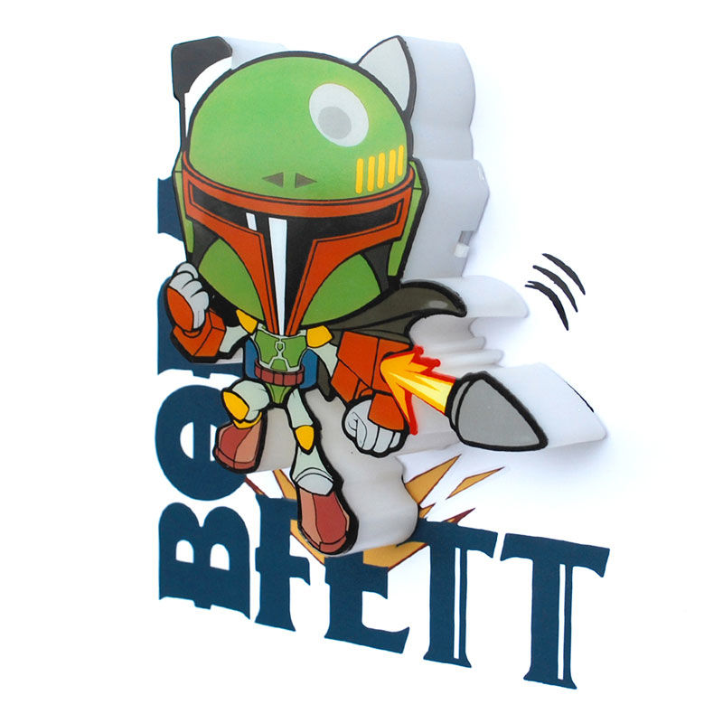 Lampara 3D Light FX mini Boba Fett Star Wars